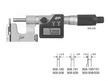Mikrometr s vyměnitelným dotekem digitální s krytím IP65 0-25 mm 1